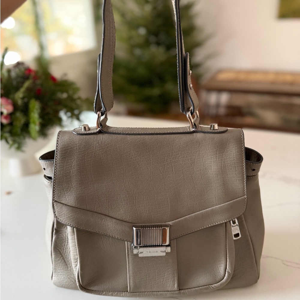 Trina Turk Taupe Satchel